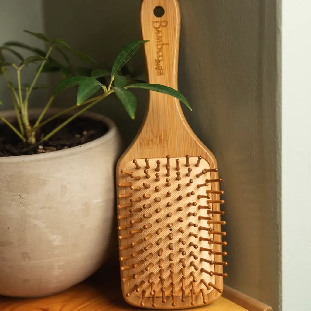Bamboo Switch- Bamboo Paddle Hairbrush