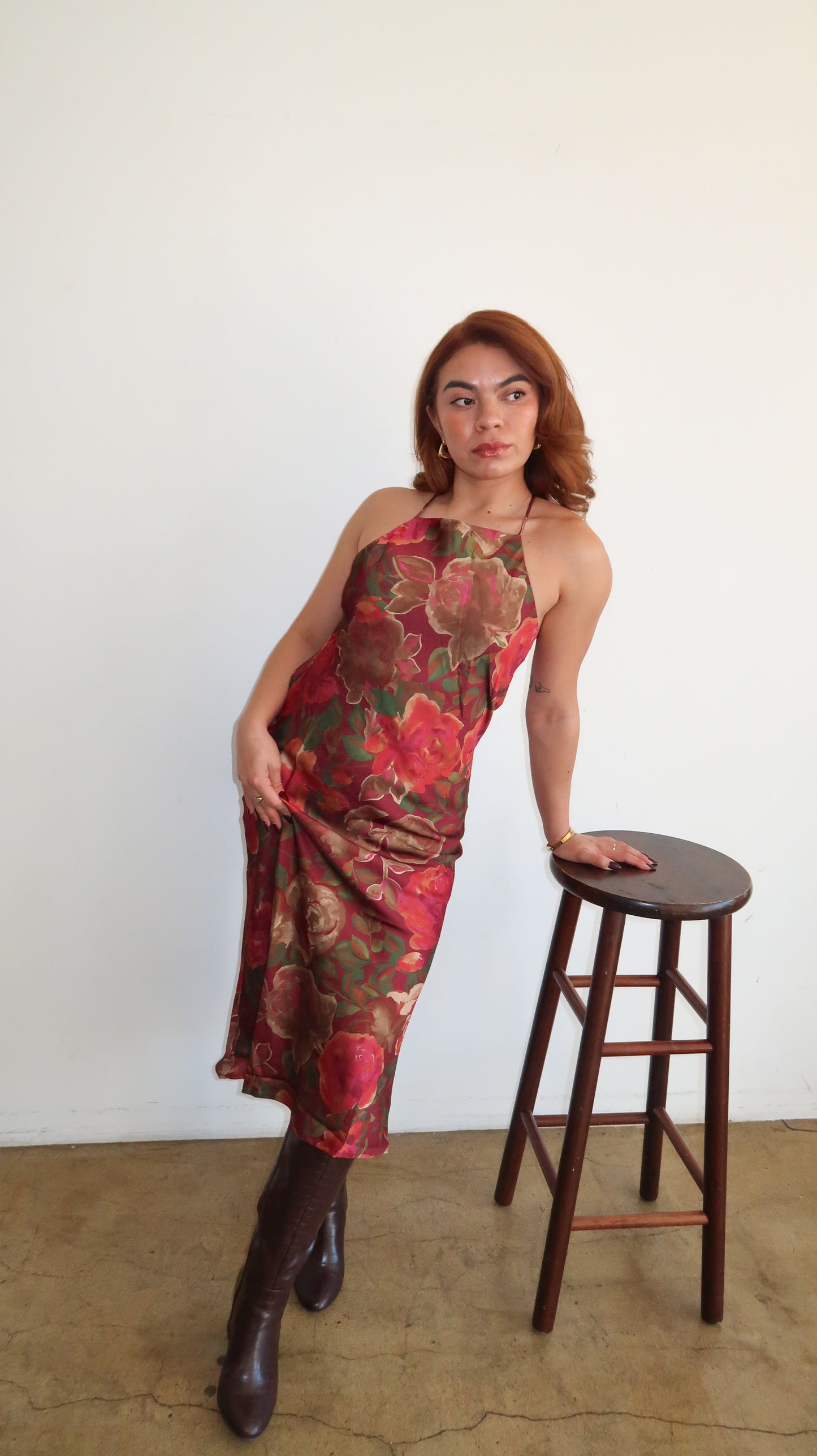 Life of the Party Cowl Back Midi Dress