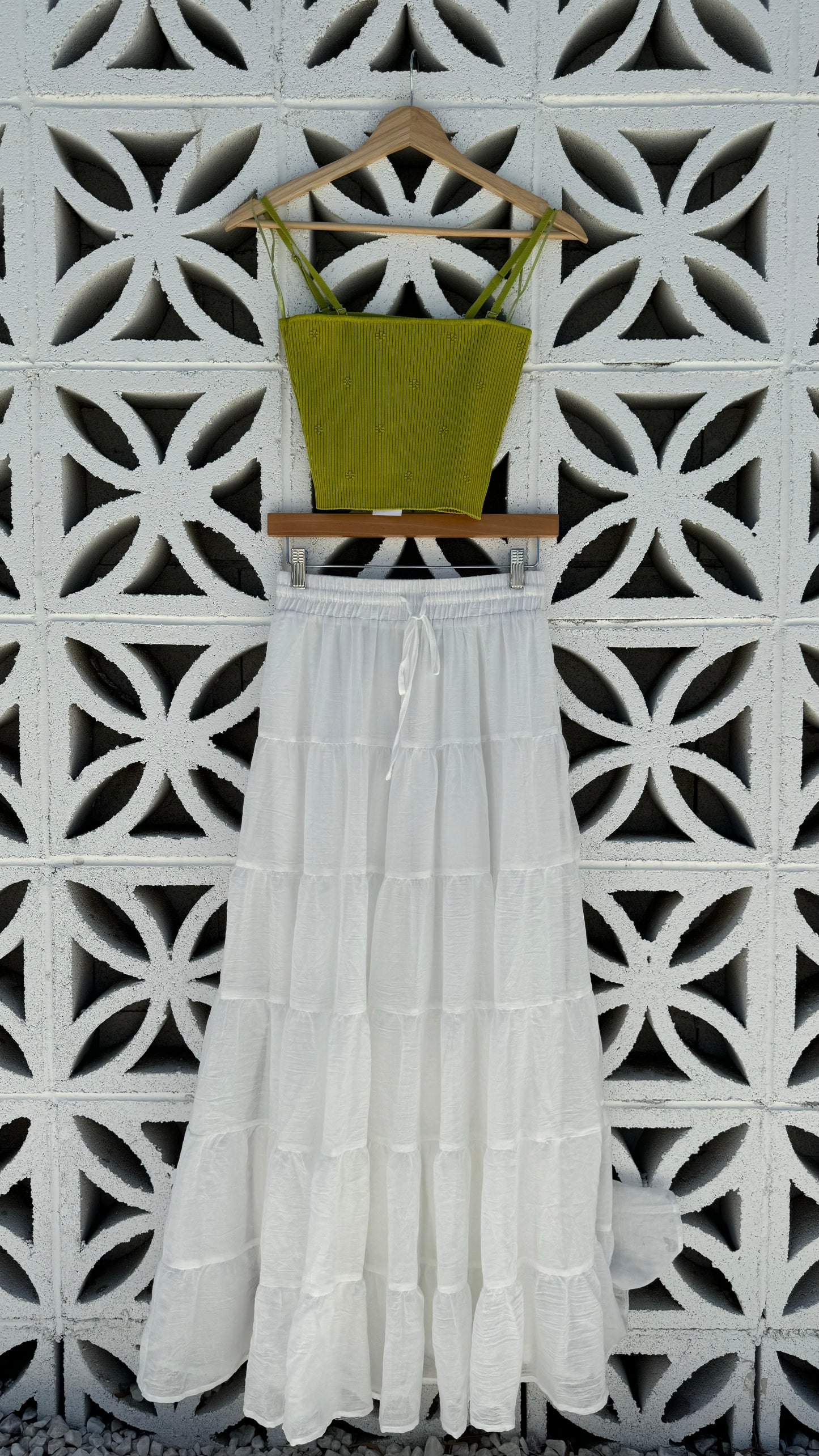 Ayla Flower Embossed Rib Top