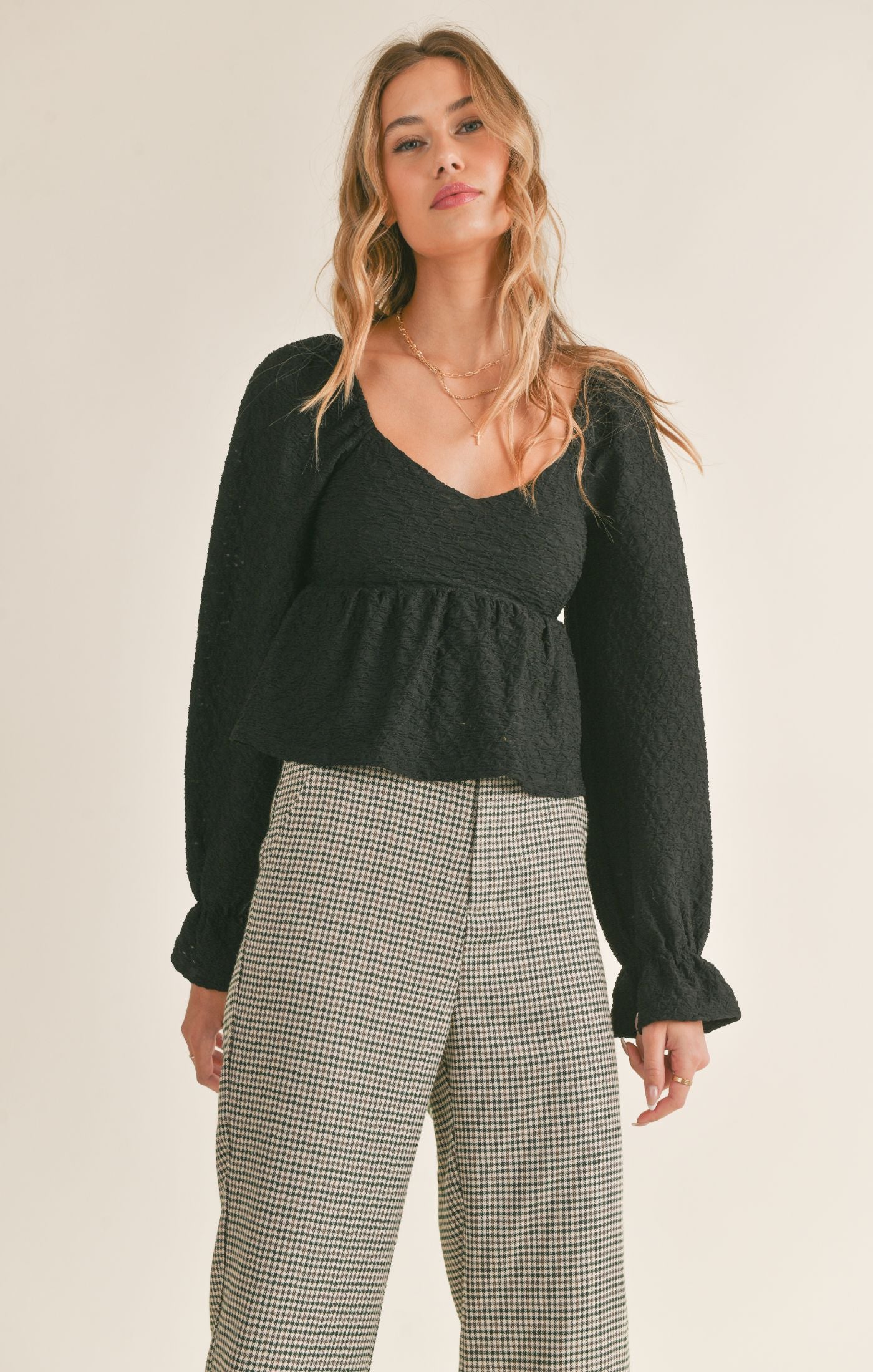 No Fuss Peplum Top