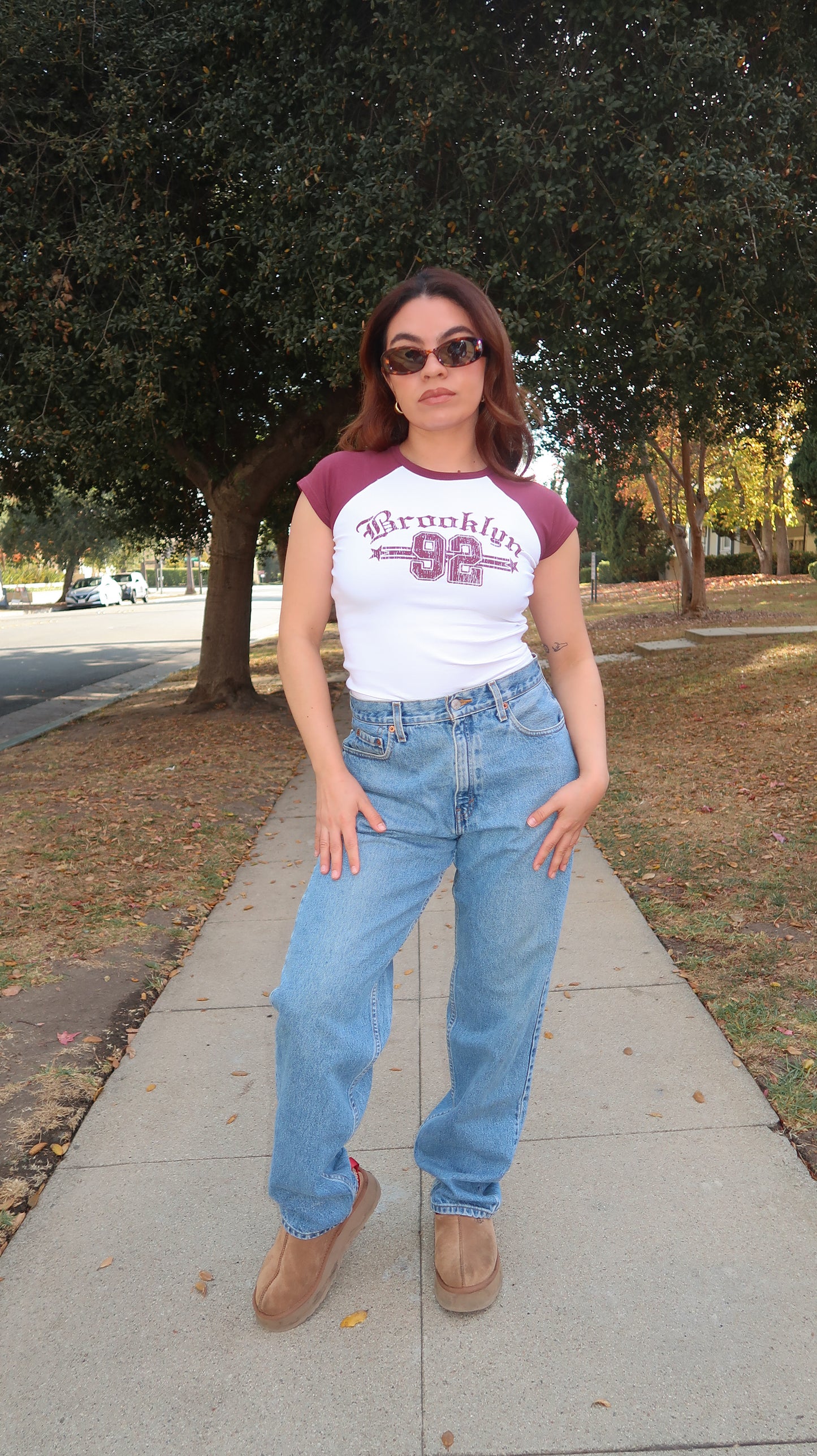 Brooklyn Raglan Baby Tee