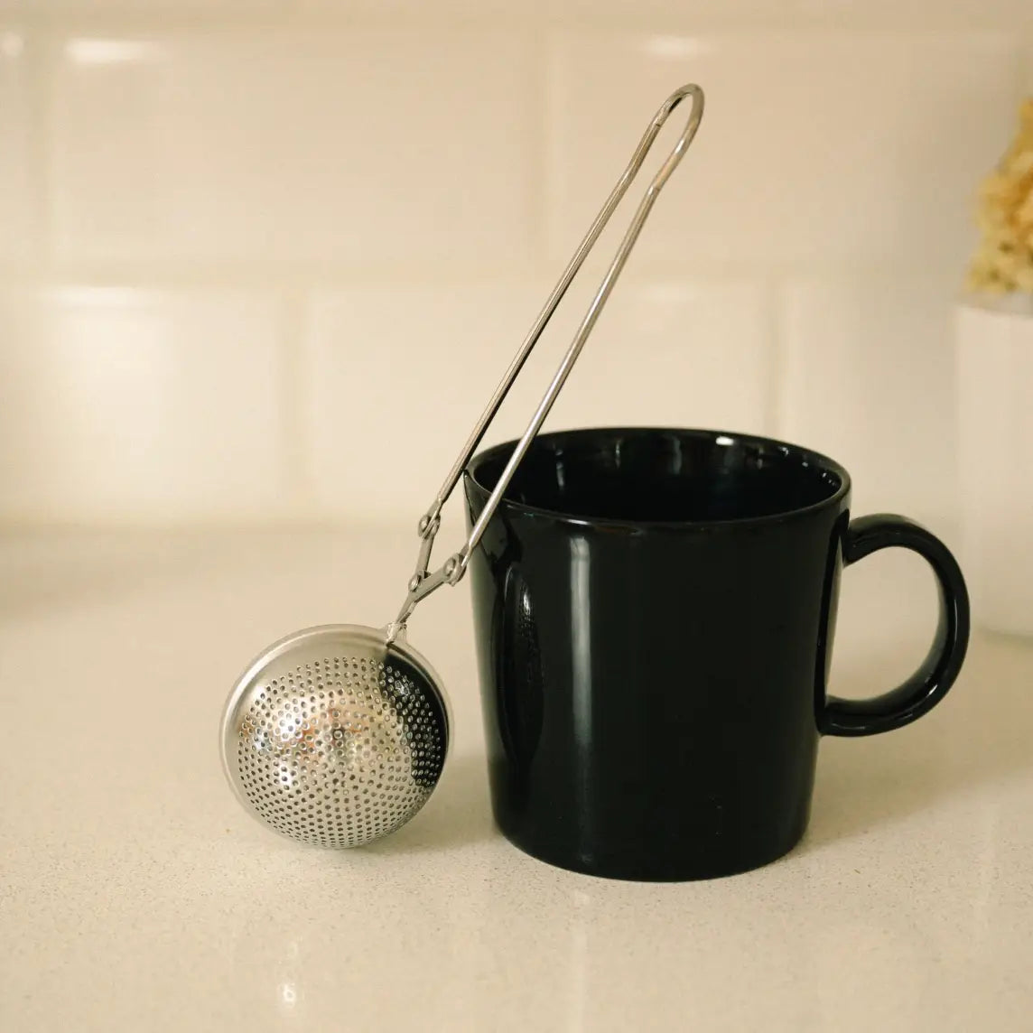 Bamboo Switch - Stainless Steel Tea Strainer