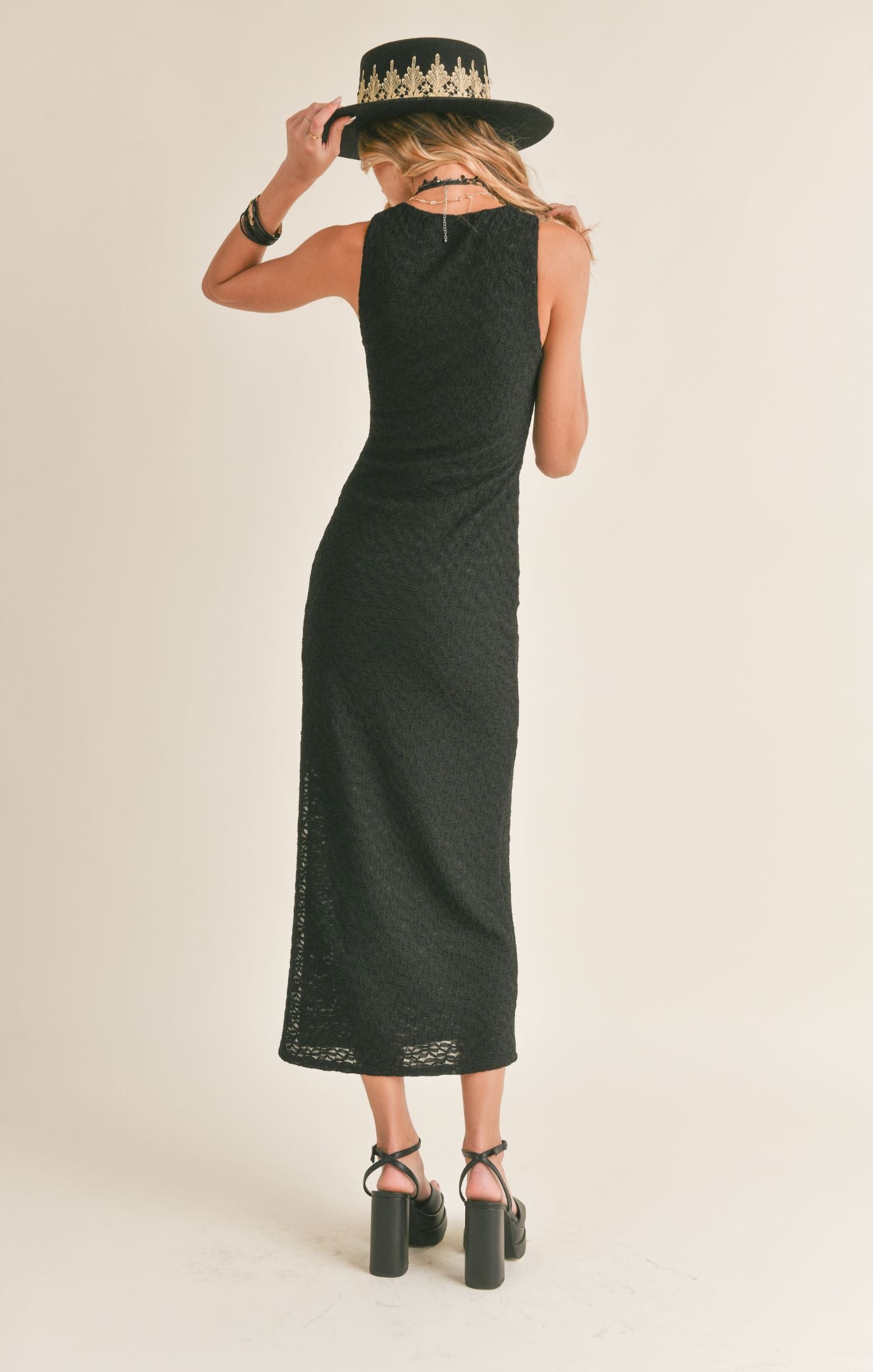 No Fuss V Neck Maxi Dress