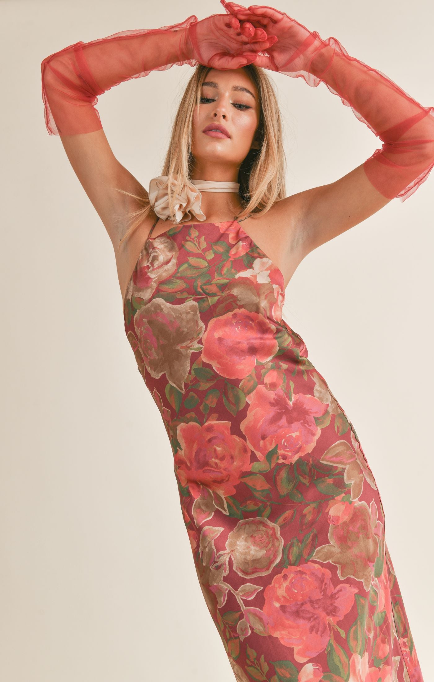 Life of the Party Cowl Back Midi Dress