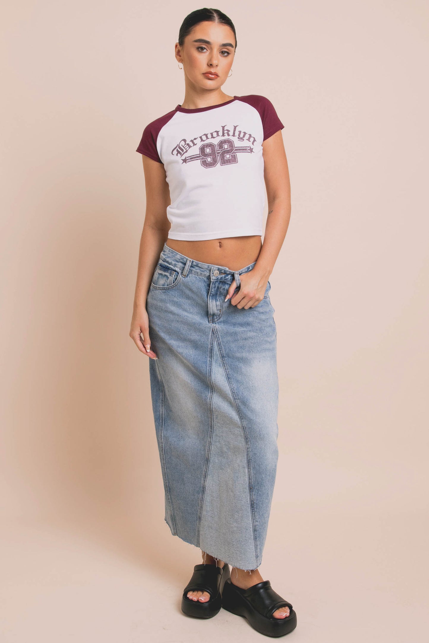 Brooklyn Raglan Baby Tee
