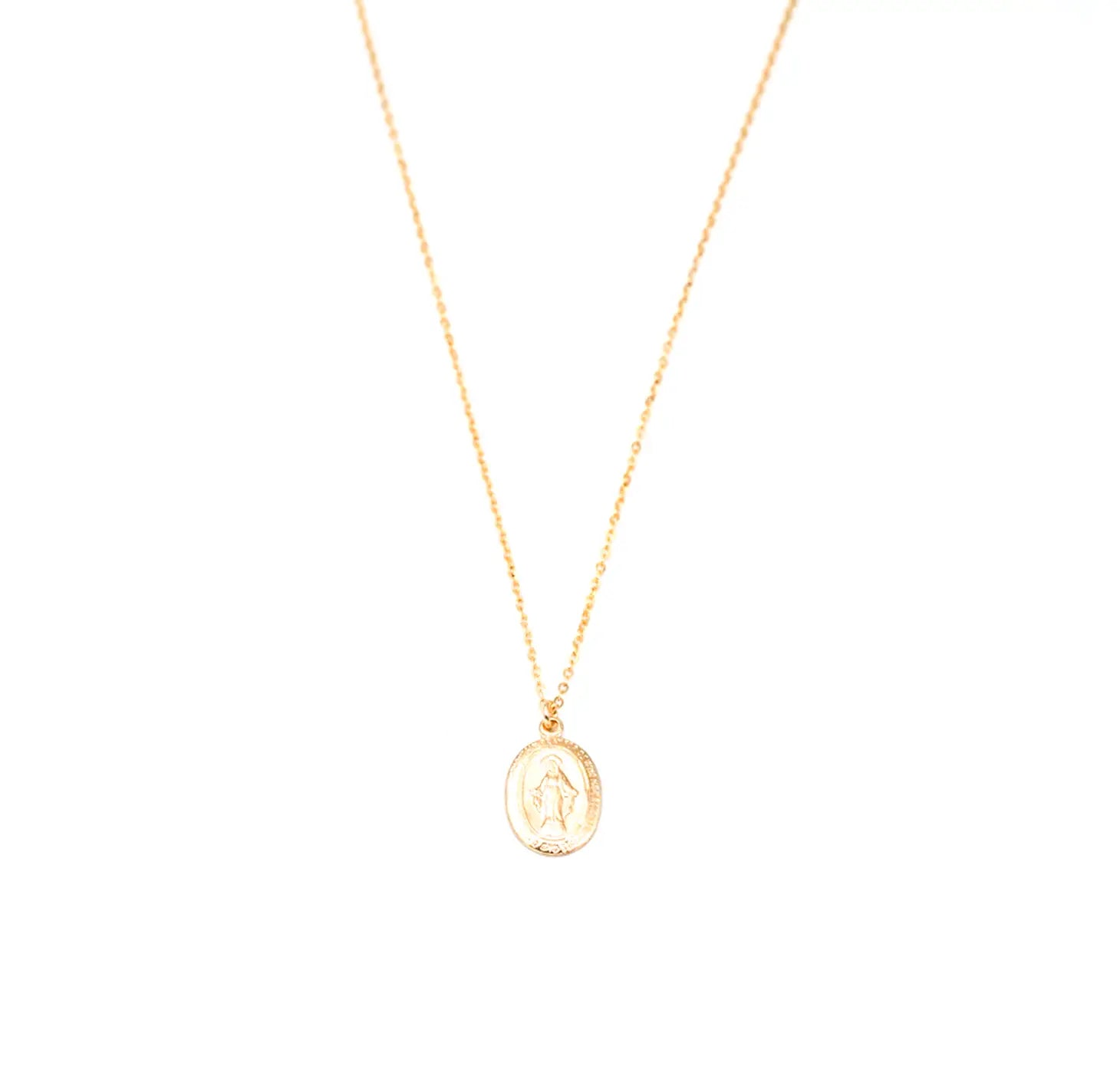 Virgen de 2025 guadalupe necklace gold