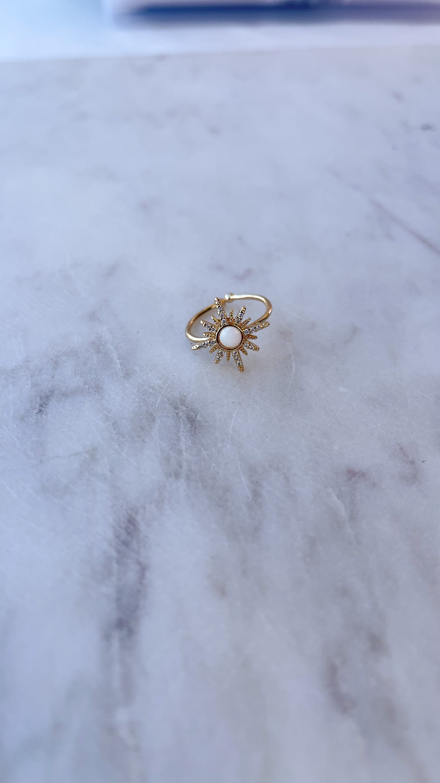 Opal North Star Ring
