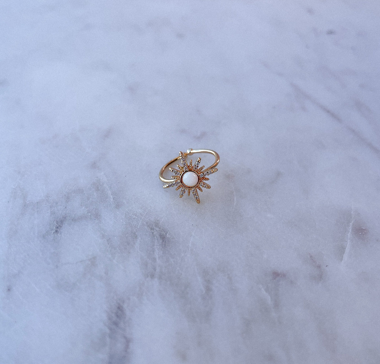 Opal North Star Ring
