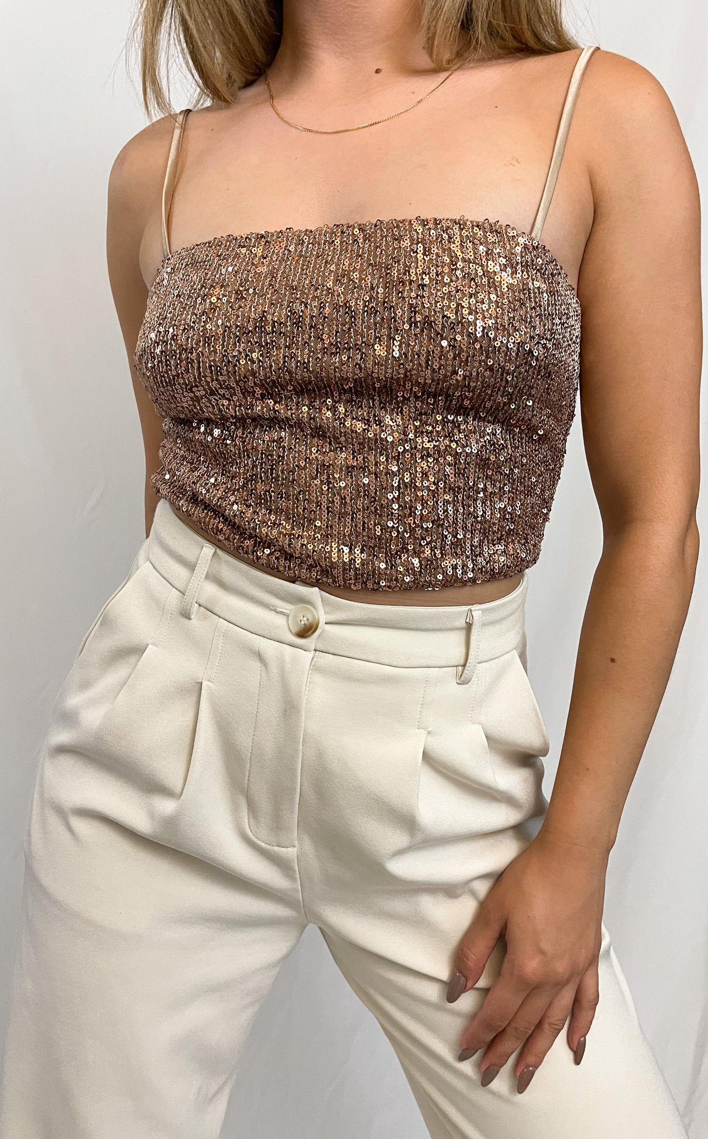 Disco Inferno Sequins Cami Top