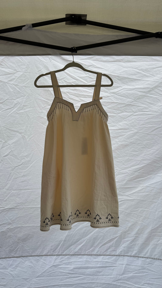 Retro Roam Embroidered Mini Dress