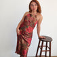 Life of the Party Cowl Back Midi Dress