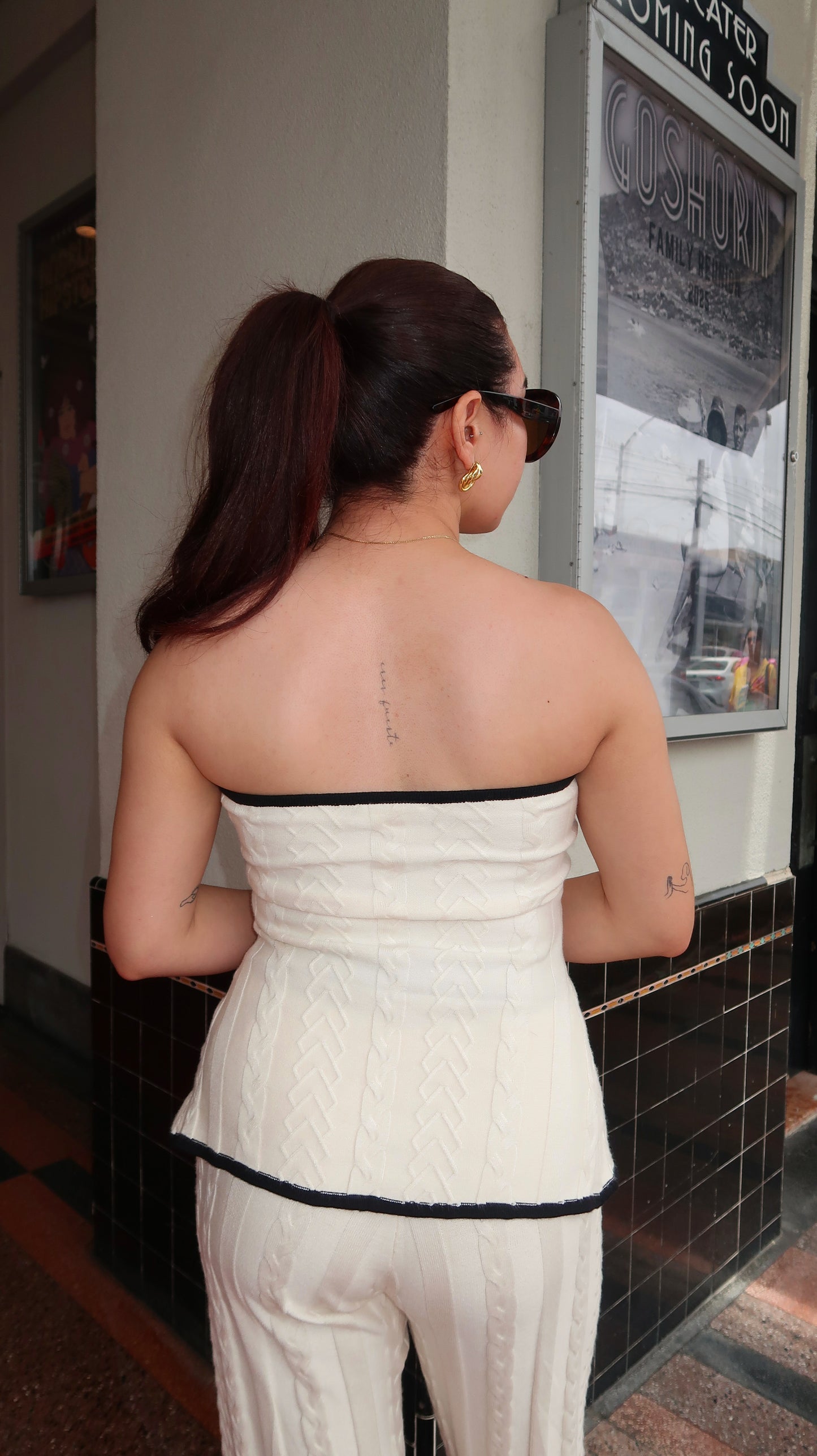 Abby Strapless Sweater Top