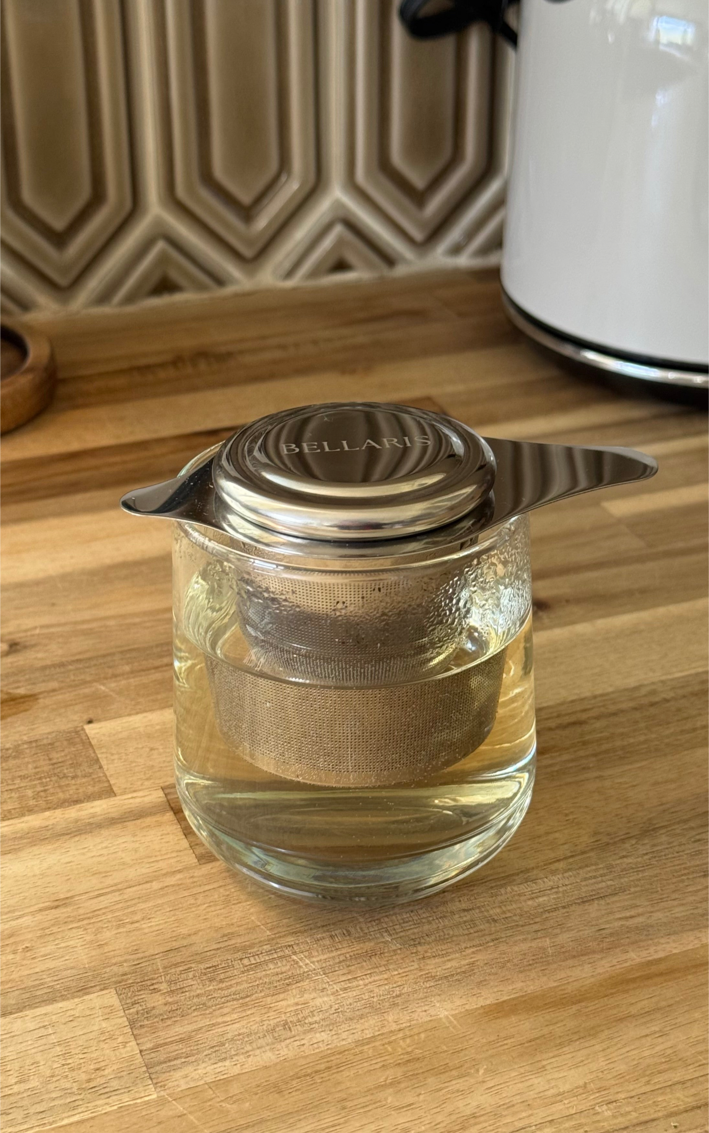 Bellaris Stainless Steel Tea Strainer with Lid