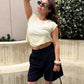 On My Mind Ruched Shoulder Tank