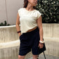 On My Mind Ruched Shoulder Tank