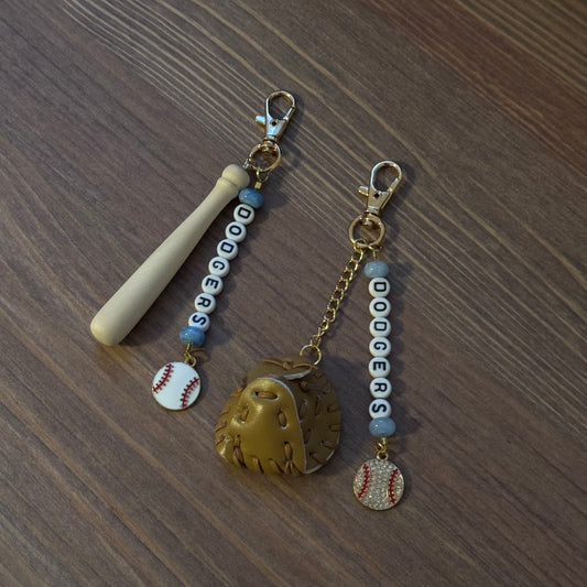 MLB Los Angeles Dodger Keychain Charms