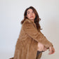 Eden Faux Fur Buttoned Long Coat