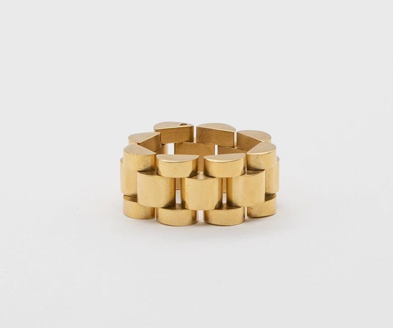 Gold Watch Band Ring