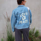 Love and Peace Denim Jacket
