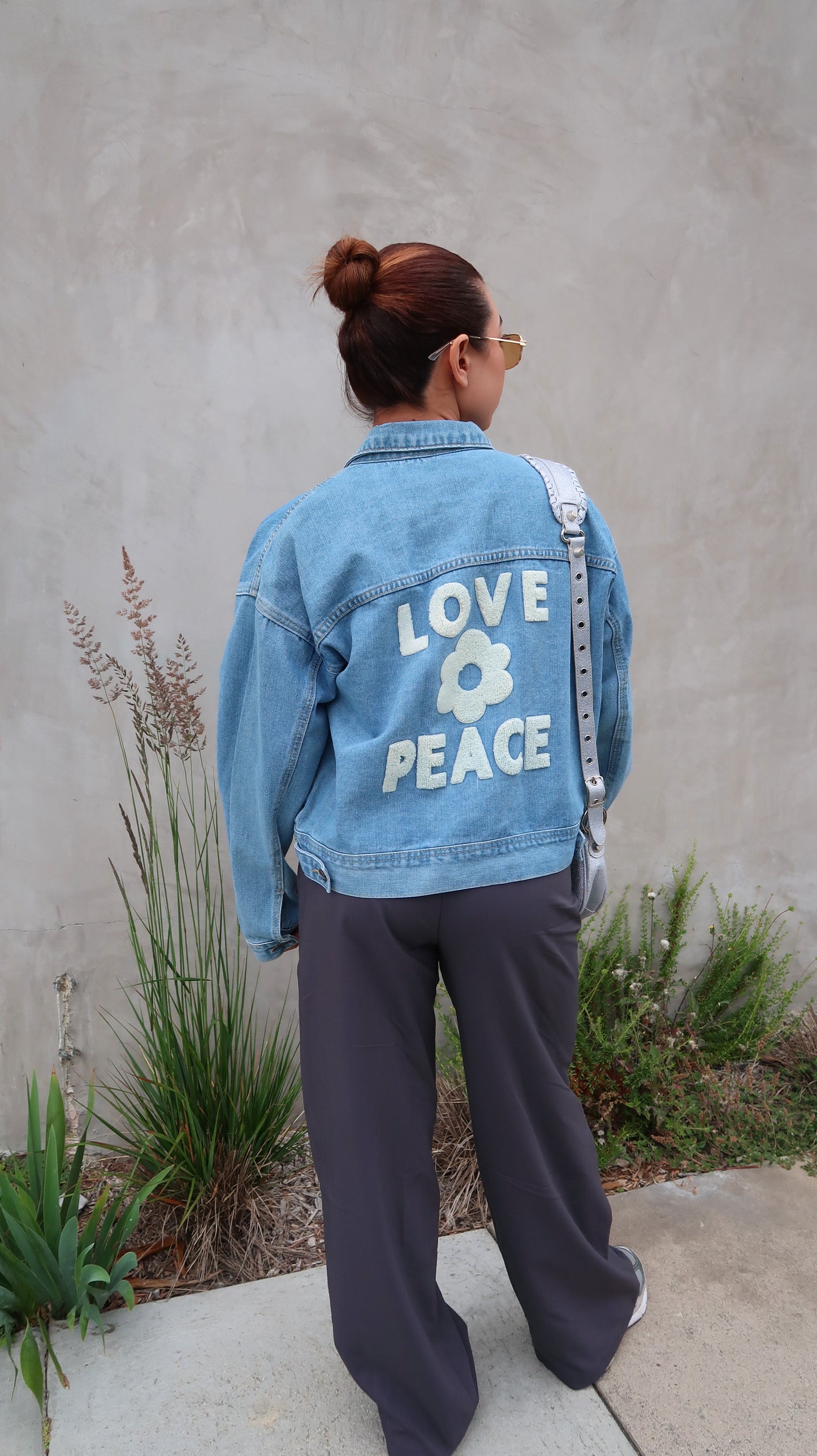 Love and Peace Denim Jacket