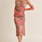 Life of the Party Cowl Back Midi Dress