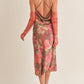 Life of the Party Cowl Back Midi Dress