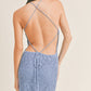Beloved Pointelle Halter Mini Dress