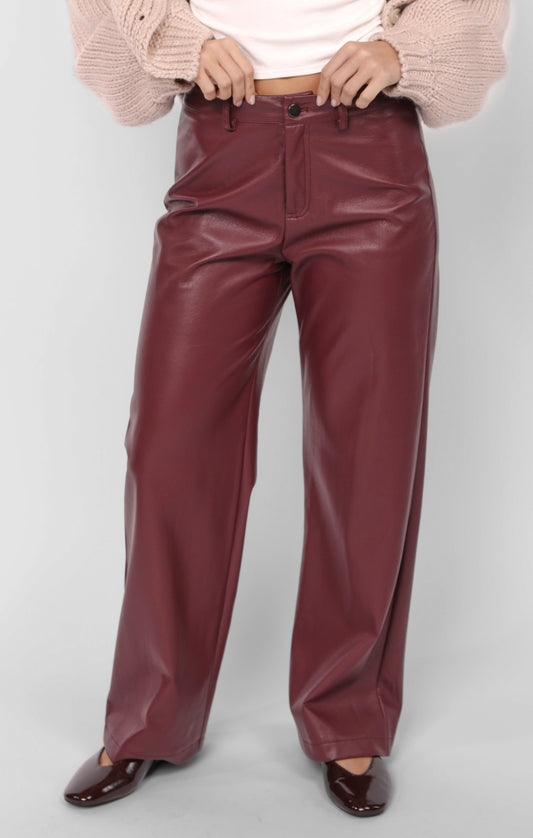 Night Vision Faux Leather Pants