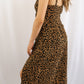 Corduroy Leopard Button Dress