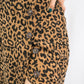 Corduroy Leopard Button Dress