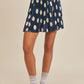 Coffee in Paris Pleated Mini Skirt