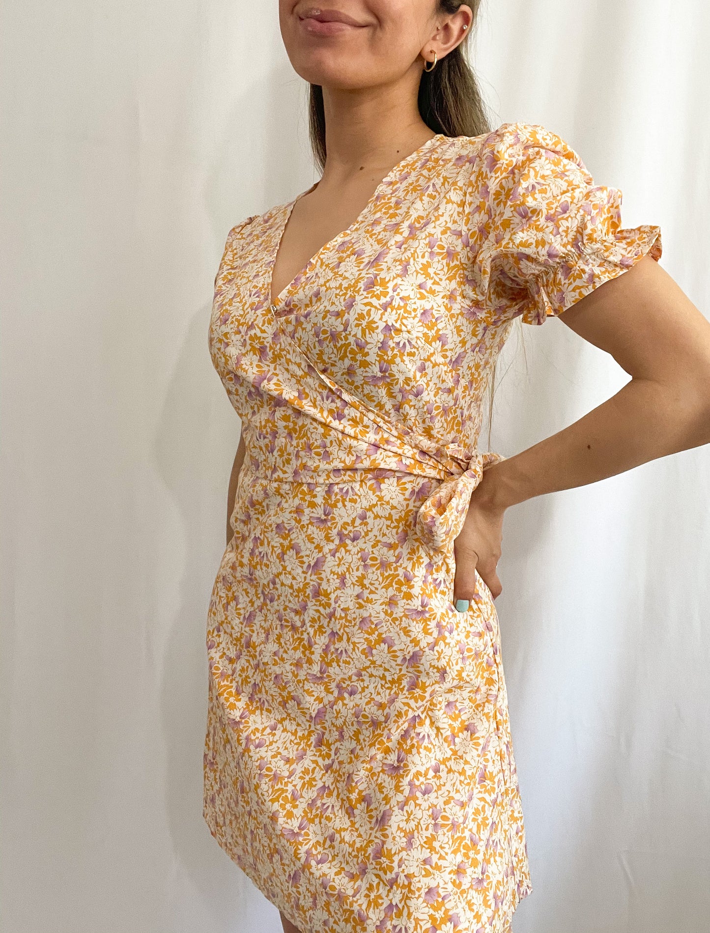 Goldie Floral Wrap Dress