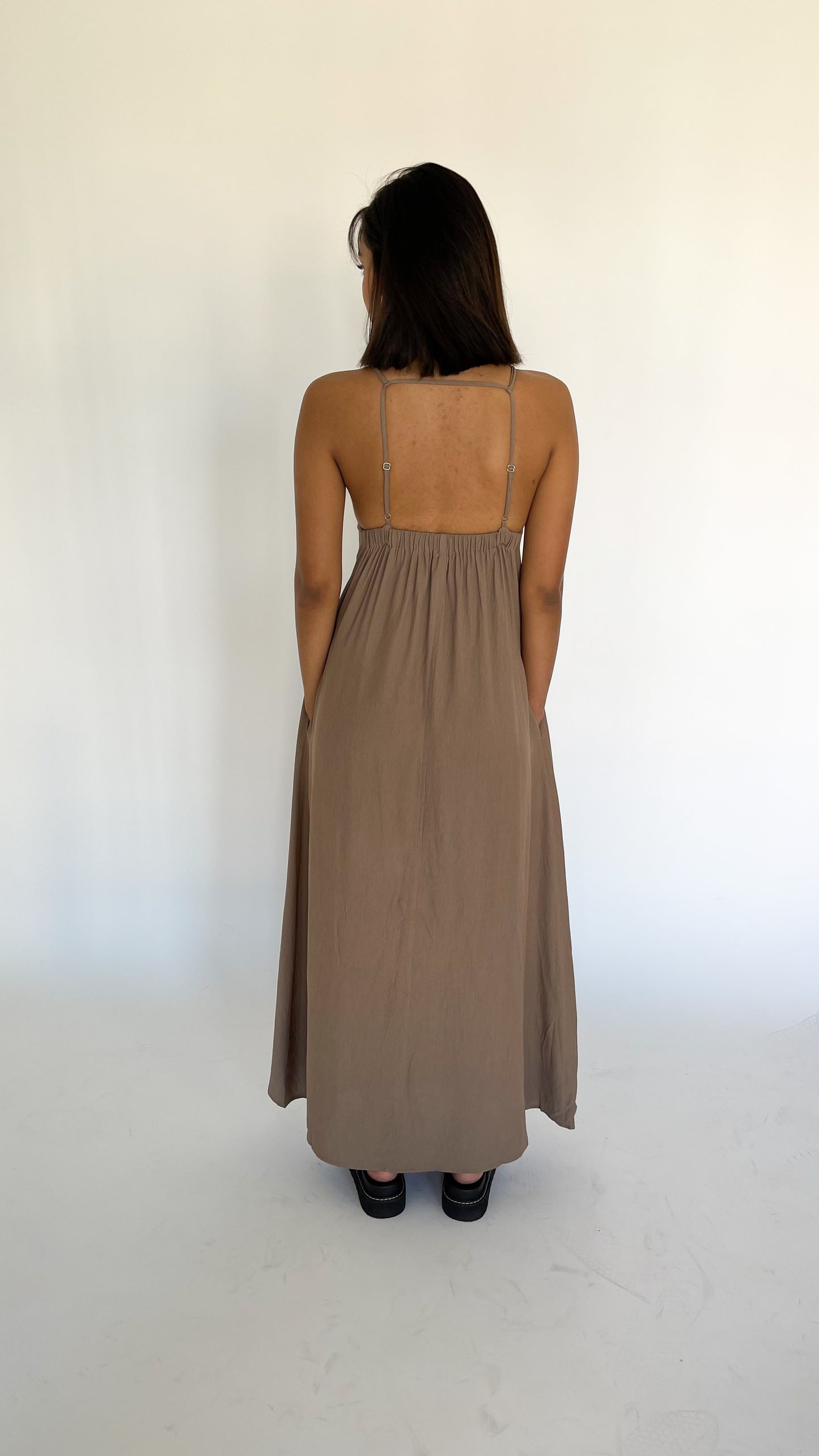 Sun Go Down Low Back Midi Dress