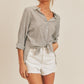 Balmy Breeze Scoop Back Linen Shirt